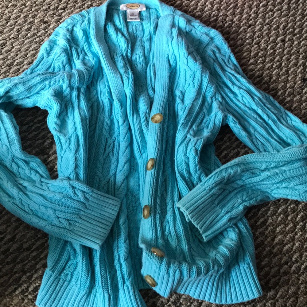 Talbots cable knit cardigan